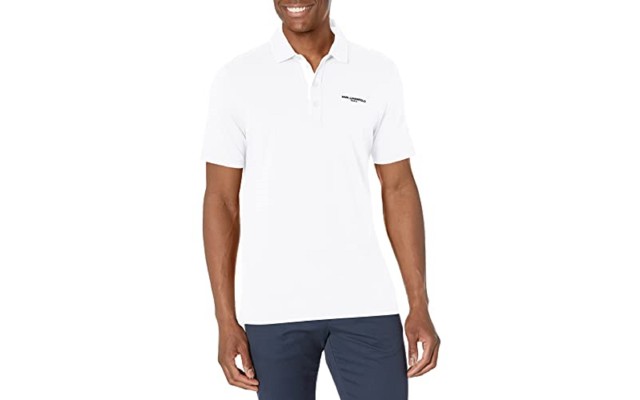  Men’s Casual Short Sleeve Pima Cotton Polo T-Shirt, White, Small