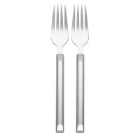 Kate Spade Key Court 2-Piece Tasting Fork Set, Metallic