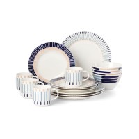 Kate Spade New York Brook Lane 16-Piece Dinnerware Set, 1 MUG MISSING