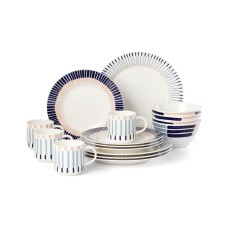 Kate Spade New York Brook Lane 16-Piece Dinnerware Set, 1 MUG MISSING
