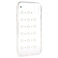 Kate Spade New York Imitation Pearl Stud iPhone Xs Max Case (Clear, One Size)