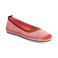 Kate Spade New York Womens Knottingham Knit Slip On Ballet Flats, Pink, 8 M