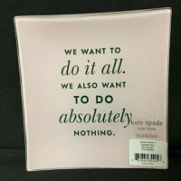 Kate Spade Trinket Tray We Want to Do It All Pink Box and Tags Spade St 6″ NEW