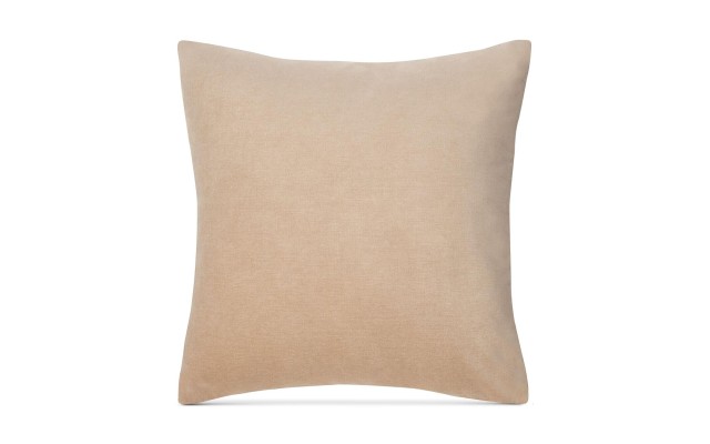  Heathered Velvet 18″ Square Decorative Pillow,Taupe