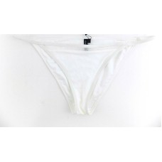 KENDALL + KYLIE Bikini Triangle Mesh Bottom, White, Small