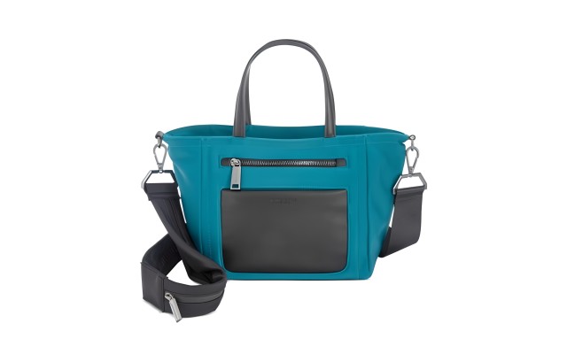  New York Delancey Nylon Satchel Crossbody Bag – Teal
