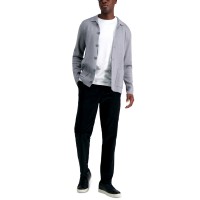 Kenneth Cole Reaction Men Slim-Fit Stretch Corduroy Pants, Black, 32×29