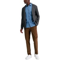 Kenneth Cole Reaction Men Slim-Fit Stretch Corduroy Pants, Camel, 36×30
