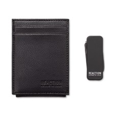 Kenneth Cole Reaction Men’s Wallet & Money Clip Set – Black