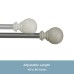  Pearson 48 – 68 Inch Decorative Rounded Beech Wood Ball Rod Set