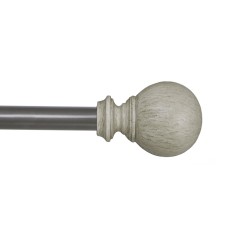 Kenney Pearson 48 – 68 Inch Decorative Rounded Beech Wood Ball Rod Set