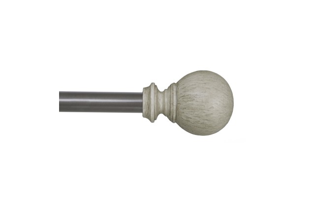  Pearson 48 – 68 Inch Decorative Rounded Beech Wood Ball Rod Set