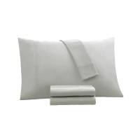 Kensington Garden Dover 1500 Thread Count Cooling 6pc Queen Sheet Set, Light Gray