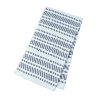 Kensington Garden Waffle Bath Towels, Navy, 27x52