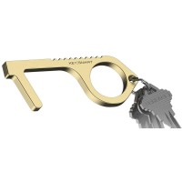 KeySmart CleanKey Copper Alloy Hand Keychain Tool, Gold