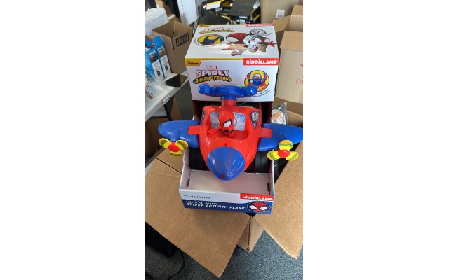 Kiddieland Disney Marvel Lights and Sounds Activity Ride-On – Spidey