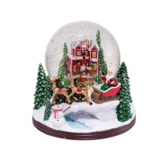 Kurt Adler 120 Mm Battery-Operated Usb Led Musical Santa Water Globe