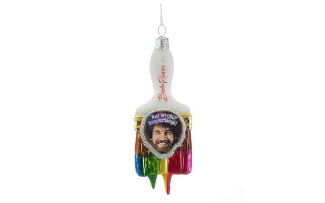  80MM Bob Ross Paint Brush Ornament, Multi