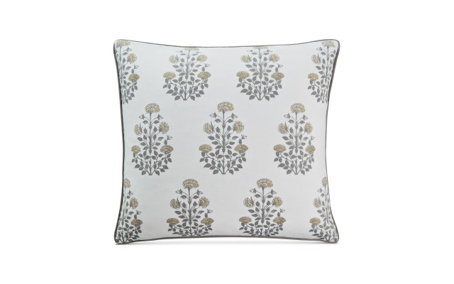  Floral 20″ Square Decorative Pillow, Yellow