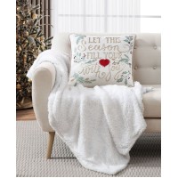 Lacourte Season Of Joy Decorative Pillow, Beige, 20″ x 20″