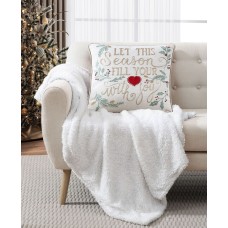 Lacourte Season Of Joy Decorative Pillow, Beige, 20″ x 20″