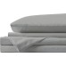  Microfiber Sheet Set, Queen, Light Gray