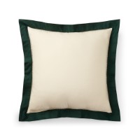 Lauren Ralph Lauren Allie European Pillow Sham, Ivory/Green, 26×26