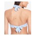 Lauren Ralph Lauren Bengal Stripe Halter Bikini Top, Blue-White, 14