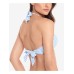 Lauren Ralph Lauren Bengal Stripe Halter Bikini Top, Blue-White, 14