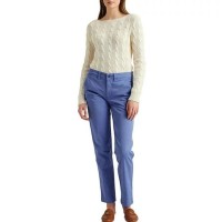 Lauren Ralph Lauren Cropped Classic Chinos, Blue Loch, 2