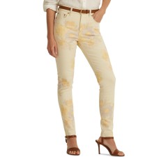 Lauren Ralph Lauren Floral High-rise Skinny Ankle Blush Multi ,10