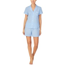 Lauren Ralph Lauren Grosgrain-Ribbon Trim Boxer Shorts Pajamas Sets