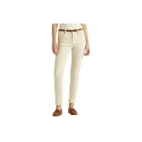 LAUREN Ralph Lauren High-Rise Skinny Ankle Jeans 14, Beige