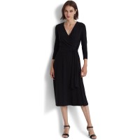 Lauren Ralph Lauren Jersey-Matte Midi Dress Black 2