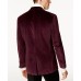 Lauren Ralph Lauren Mens Classic-fit Velvet Sport Dark Red 44s