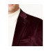 Lauren Ralph Lauren Mens Classic-fit Velvet Sport Dark Red 44s