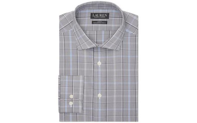  Mens Slim-fit Stretch Perform Blue Multi 16.5 36/37