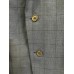  Mens Wool Blend Window Pane Two-Button Blazer, Blue 42R