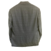  Mens Wool Blend Window Pane Two-Button Blazer, Blue 42R