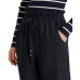 Lauren Ralph Lauren Petite Lightweight Linen Pants Polo, Black, 10