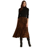 LAUREN Ralph Lauren Petite Plaid Pleated Georgette Skirt, 10P