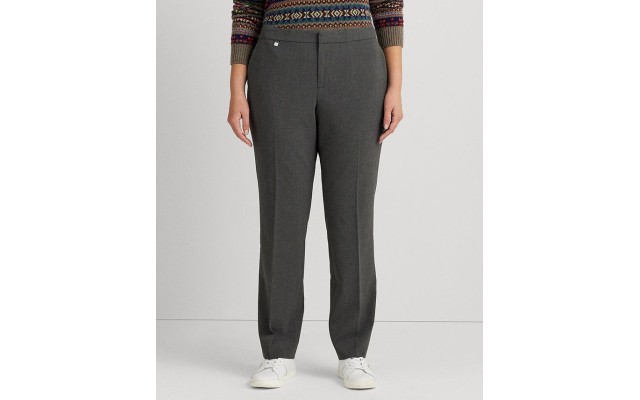  Plus Size Straight Leg Pants – Grey, 18W