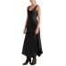 Lauren Ralph Lauren Satin Charmeuse Dress, Black, 14