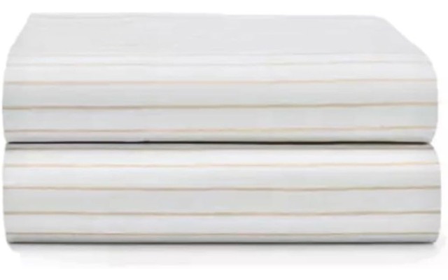  Spencer Stripe Sheet Set, Queen – Tan
