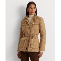 Lauren Ralph Lauren Women’s Diamond-Quilted Down Coat – Classic Camel, XX-Large