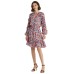 Lauren Ralph Lauren Women’s Floral Georgette Dress (12, Blue/Orange)