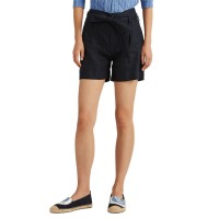 Lauren Ralph Lauren Women’s Petite High-rise Linen Shorts, Navy, 6P
