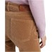  Women’s Plus Size Corduroy Mid Rise Straight Pants, 14, Camel