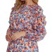 Lauren Ralph Lauren Women’s Plus Floral Georgette Dress (20W, Blue/Orange)