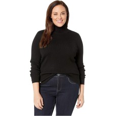 Lauren Ralph Lauren Womens Plus Size Turtleneck Sweater, Black, 3X